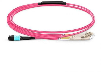 Kabllo optike Lanview LVO230502 MTP LC, OM4, 2 m, vjollcë