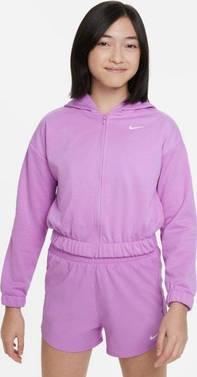 Hanorak Nike Therma Fit Jr DX4991 532, për goca, me kapuç, vjollcë