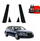 Folie mbrojtëse karboni për shtylla B C Audi A6 C6 Avant Facelift, set 4in1, 2008 2011, e zezë