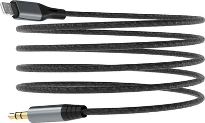 Kabllo audio Dudao L11PRO, Lightning - Mini Jack 3.5mm, 1m, gri