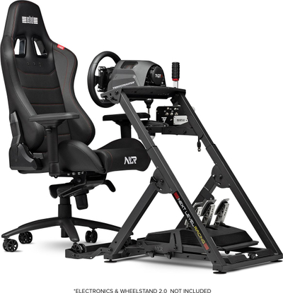 Karrige gaming Next Level Racing NLR-G002 Pro, mbështetëse 4D, lëkurë PU, e zezë