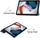 Kover tablet Xiaomi Redmi Pad, funksion auto sleep wake, me qëndrim, blu me dizajn lulesh
