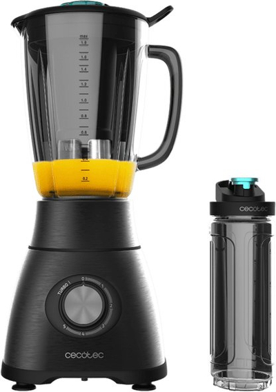 Blender Cecotec Power Black Titanium 1800 Go, 1800W, enë xhami, i zi
