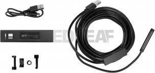 Endoskop WiFi Redleaf RDE-505WR, kabllo e fortë 5 m, IP68, i zi