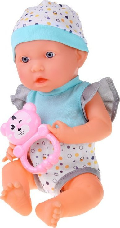 Set lodrash goc kukull Baby Doll, karrocë dhe shtrat, 35cm, rozë