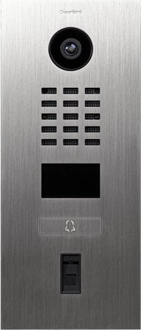 Interfon dere me video DoorBird D2101FV, IP, kamera HD, çelik inox i argjendtë
