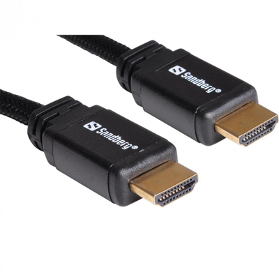 Kabllo HDMI Sandberg 2.0, 5m, 19M-19M, e zezë