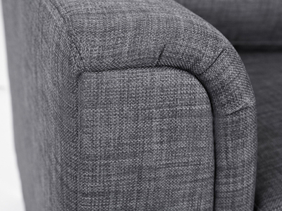 Divan këndor OSLO, material poliestër, kënd djathtas, gri e errët