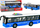 Autobus lodër Battery Powered, 28cm, me drita dhe tinguj, blu