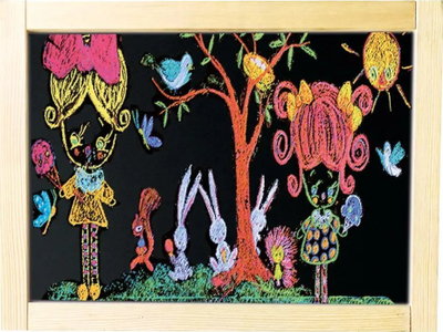 Tabllo loje Bino Double-Sided Magnetic Board, me dy anë, magnetike, 80 x 40 x 42 cm