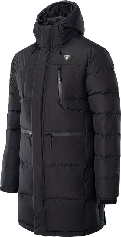 Xhaketë pallto Iguana Tialgo Jacket M, me pupla, e gjatë, e zezë