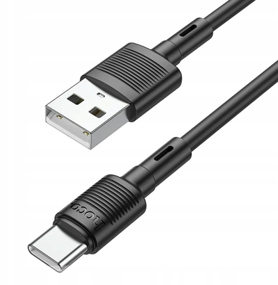 Kabllo USB Hoco X83, USB A me USB C, 3A, 1 m, e zezë