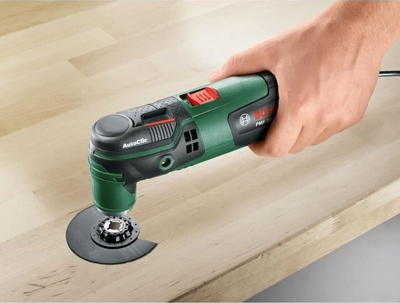 Мултифункционален осцилирачки уред Bosch PMF 250 CES, 250W, прилагодлива брзина, зелен