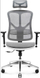 Karrige zyre Diablo Chairs V-Basic, ergonomike, rrjetë V-Mesh, e bardhë gri