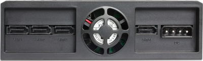 Panel drive bay DeLOCK 47220, 5.25", për 4 disqe 2.5" SATA, i zi