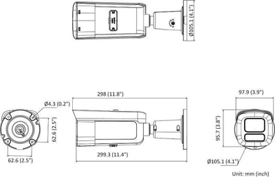 Kamerë IP Hikvision DS-2CD2666G2HT-IZS, lentë 2.8-12mm, metalike për jashtë, e bardhë