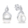 Set vathë dhe varëse Brilio Silver SET276W