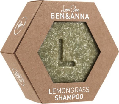 Shampo e ngurtë Ben &amp; Anna Lemongrass, për flokë të thatë, aromë limoni dhe vaniljeje