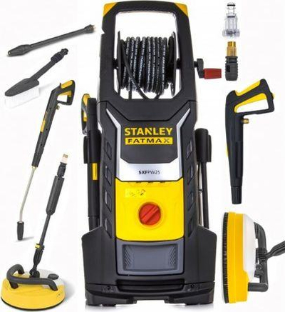 Pastrues me presion të lartë Stanley Fatmax SXFPW25PE, elektrik, me rrota, verdhë e zezë