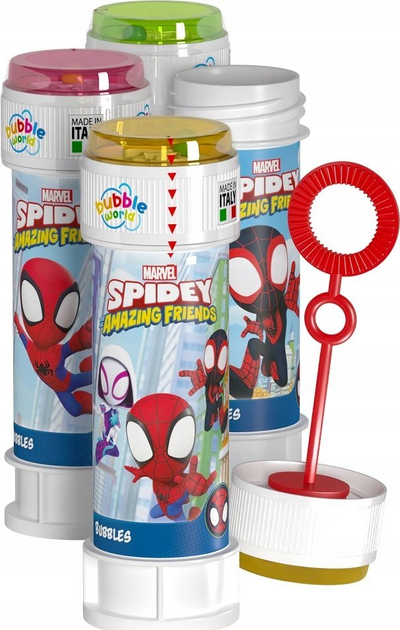 Lodër me flluska sapuni Disney Spidey Spiderman, 60 ml, me lojë labirint