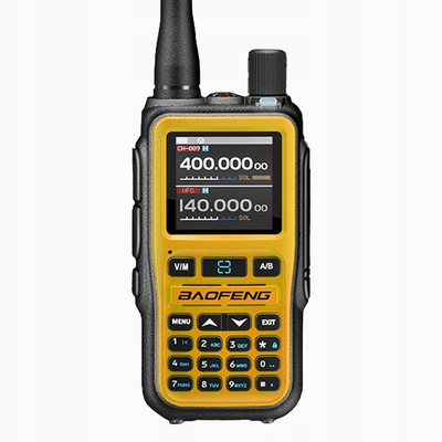 Radio me valë të shkurtra Baofeng UV-5R EU Mini, VHF UHF, Bluetooth, portokalli e zezë
