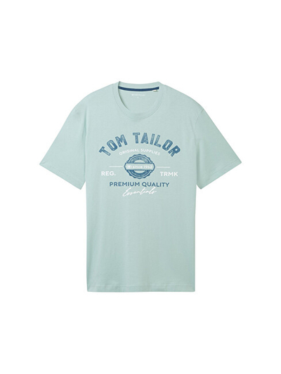Maicë e Stampuar TOM Tailor me Logo, për Meshkuj, e Bardhë