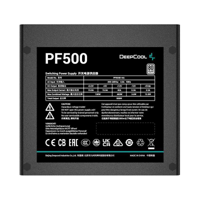 Furnizues energjie Deepcool PF500, 500W, 80 Plus 230V EU, i zi