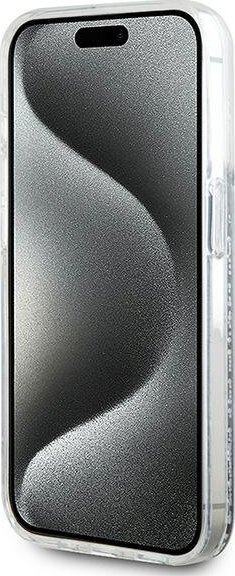 Mbulesë telefoni Karl Lagerfeld Glitter Choupette Head për iPhone 15 Pro Max, me MagSafe, transparente