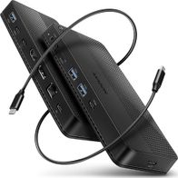 Docking station AXAGON HMC-U4, USB4 40Gbps, HDMI DP 8K, PD 100W, gri