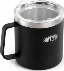 Кампинг филџан GSI Outdoors Glacier Stainless Camp Cup, 444 ml, не’рѓосувачки челик, црн