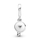 Stoli për byzylyk Pandora Birthday Candle Dangle Charm, e argjendtë