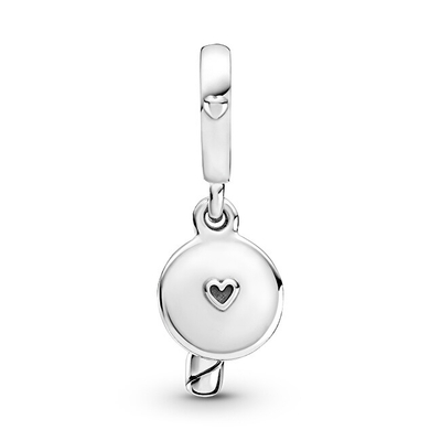 Stoli për byzylyk Pandora Birthday Candle Dangle Charm, e argjendtë