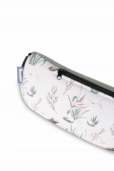 Çantë beli OLIVE CRANES, eko lëkurë, rrip i rregullueshëm, shumëngjyrëshe