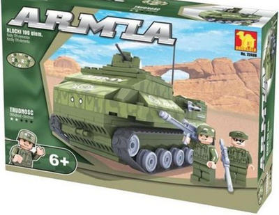 Lodër Army Armored Tank, 199 elemente, e gjelbër