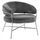 Kolltuk Trudi HM8639.01 83×75×76 cm, gri/ argjendtë