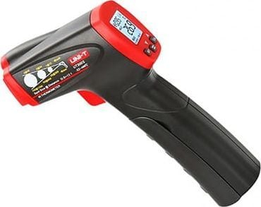 Termometër infrakuq Uni-T UT300S, -32°C deri 400°C, ekran LCD, i zi e kuqe