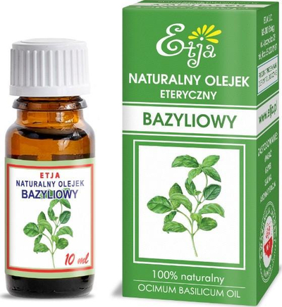 Vaj esencial Etja Basil, 10 ml, natyral, me borzilok