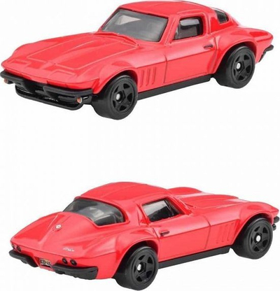 Lodër makinë Hot Wheels Fast &amp; Furious Women of Fast Custom Corvette Stingray, 1:64, metal, e kuqe