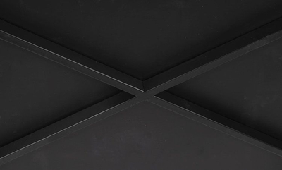 Tavolinë Adria 120 x 80 cm, MDF, këmbë dru ahu, e zezë