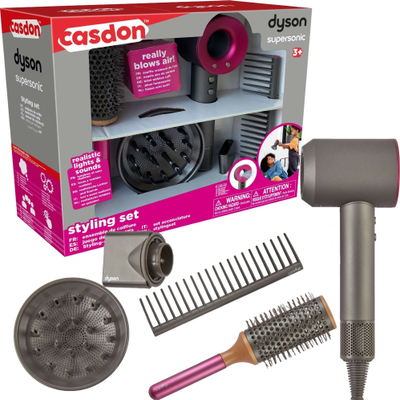 Set lodër parukerie Supersonic 73250, tharëse flokësh me drita, aksesorë stilimi, multicolor