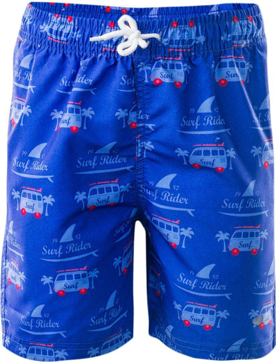 Shorce për fëmijë Surf Kids Surf Rider Print/Dazzling, të kaltër, masa 134