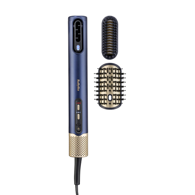 Stilues flokësh BaByliss Air Wand AS6550E, 2 në 1, për kaçurrela dhe tharje, gri
