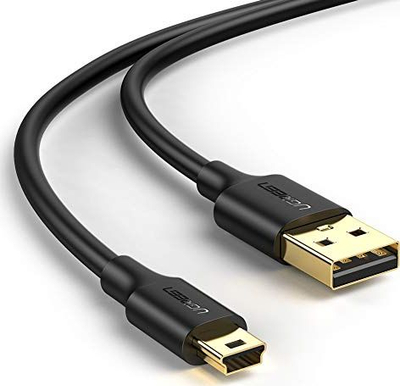 Kabllo USB Ugreen 10386, USB A në mini USB, 3 m, e zezë