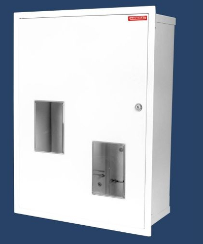 Kabinë matëse Karwasz W-2L-P-27 Z/O, 2 matësa 1 dhe 3 fazor, 27 module, e bardhë