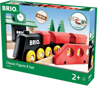 Set tren BRIO World Classic Figure 8, 22 pjesë, shumëngjyrësh