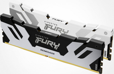Работна меморија за десктоп Кингстон Фјури Ренегејд KF580C38RWK2-32, 32GB DDR5, 8000MHz, бела и црна