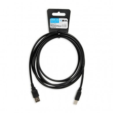 Кабел iBOX, USB A/USB B, 3 m