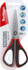Gërshërë Berlingo Easycut 300, 17.5 cm, me dorezë soft grip, të kuqe