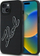 Kapak telefoni Karl Lagerfeld 3D Rubber Signature për iPhone 15 6.1", prej TPU-je, plastikë edhe silikoni, i zi