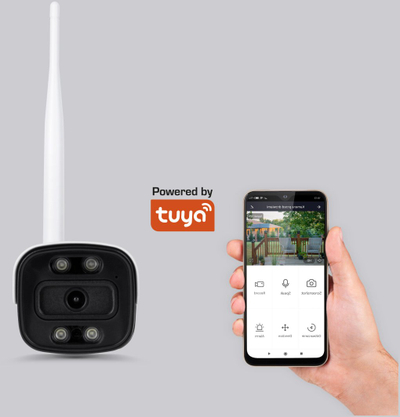 Kamera IP Kruger&Matz Connect C40 Tuya, Wi-Fi, 5 Mpx, Full HD, IP66, e bardhë